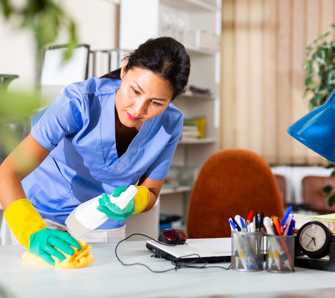 Office cleaning professional
